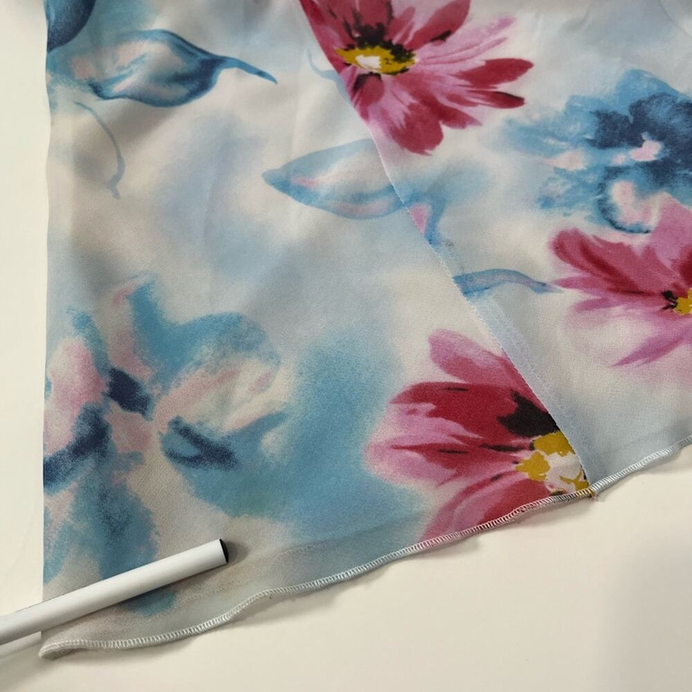 Vintage Forenza Denim Floral Y2K Top 8 Artsy Statement Festival - Picture 8 of 10